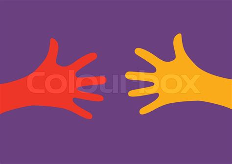 Hands reaching out | Stock vector | Colourbox