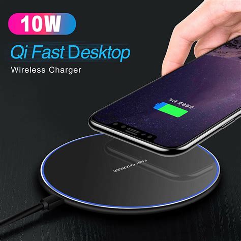 Wireless Charger, Wireless Charging for iPhone 12, 10W Fast Charging Qi ...