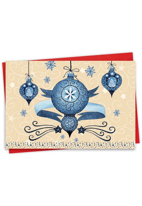 Blue Christmas Nobleworks By Design Christmas Card