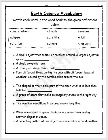 Landforms Earth Science Worksheet - Free Printable, Digital, & PDF ...