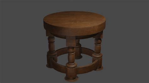 3D Round Table - TurboSquid 2109278