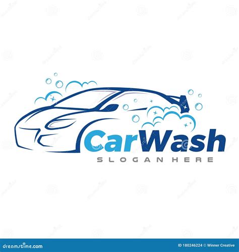 Car Wash and Clean Logo Vector Stock Vector - Illustration of abstract ...