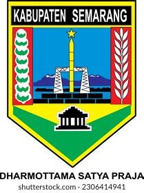 Logo Kabupaten Semarang Jawa Tengah Stock Vector (Royalty Free ...