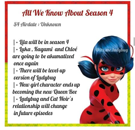 Information about season 4 | Miraculous ladybug memes, Miraculous ...