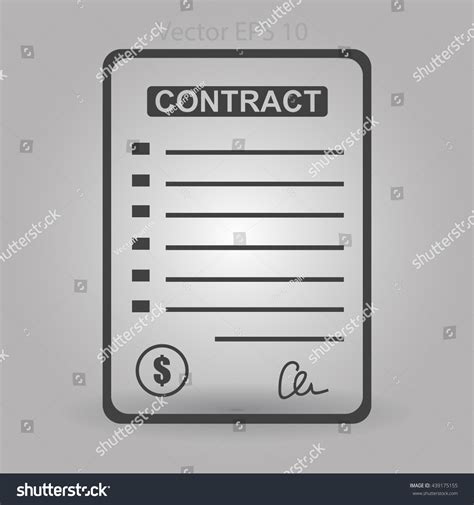 Signing Contract Vector Illustration Stock Vector (Royalty Free ...