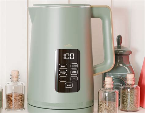 Digital Kettle with Temperature Control (Sage Green)