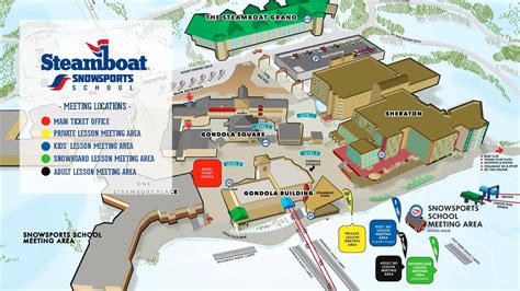 Map Of Steamboat Springs Ski Area