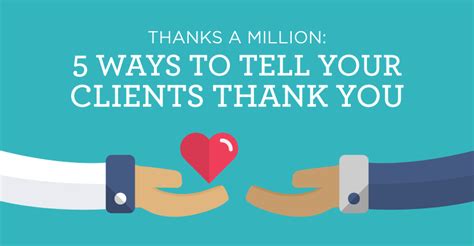 Thanks a Million: 5 Ways to Tell Your Clients Thank You - Atlanta ...