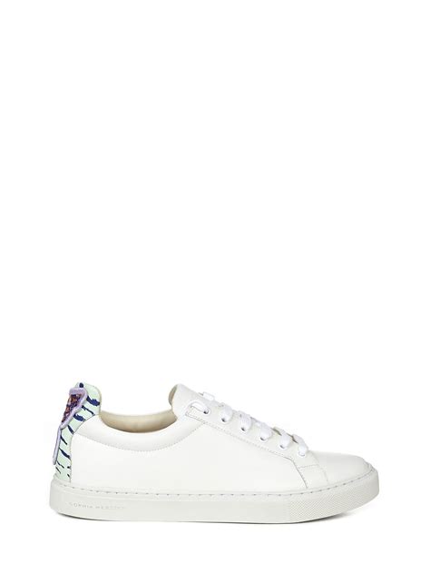 Sophia Webster Butterfly Print Sneakers In White | ModeSens