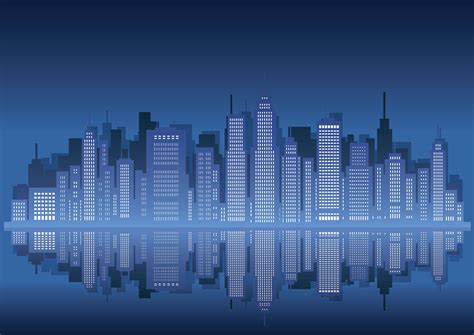 Cityscape with skyscrapers, vector illustration. 328892 Vector Art at ...