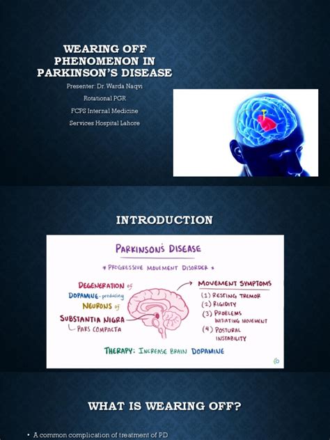 Wearing Off Phenomenon in Parkinson's Disease | PDF | Parkinson's ...