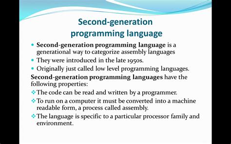 my computer notes: SECOND GENERATION PROGRAMMING LANGUAGE