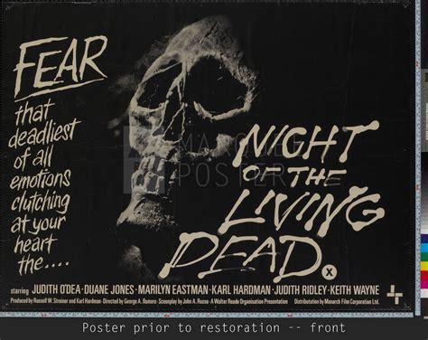 Marquee Poster | Night of the Living Dead 1968 UK quad