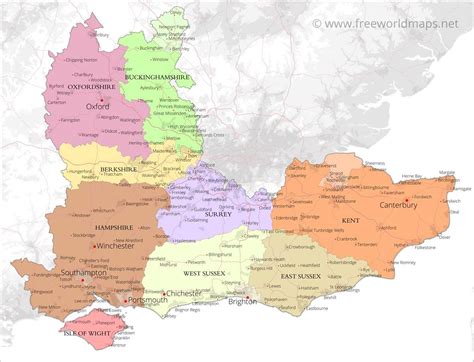 Saliente escarabajo Y así south east uk map De acuerdo con mimar Dispersión