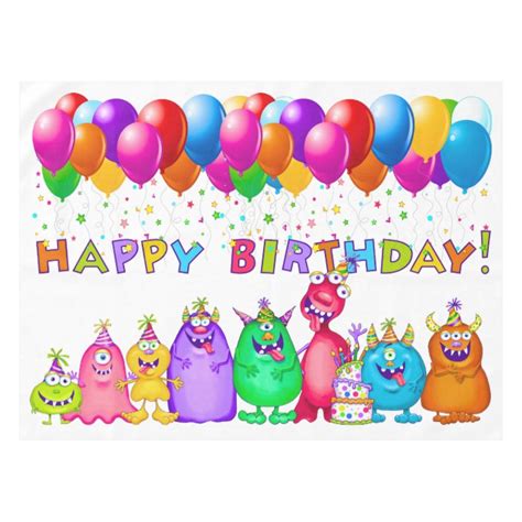 Funny Birthday Tablecloth Banner | Zazzle.com