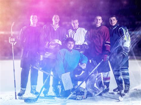 ice hockey players team 11929121 Stock Photo at Vecteezy