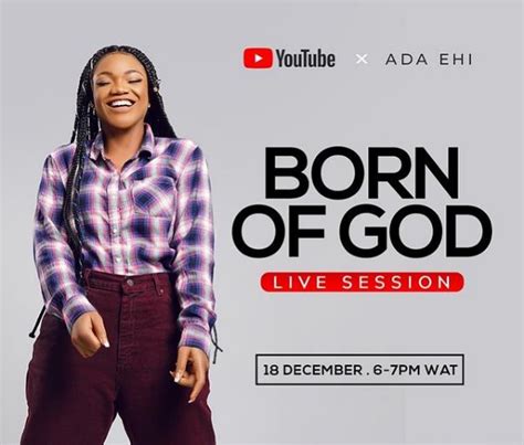 Ada Ehi Performing Tracks "BORN OF GOD" Album Live Session Video