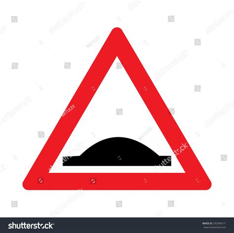 Speed Bumps Warning Traffic Signs Stock Vector (Royalty Free) 293348171