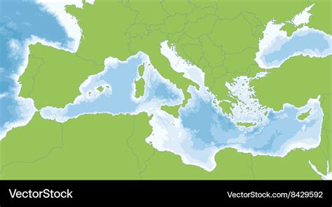 Mediterranean Sea World Map