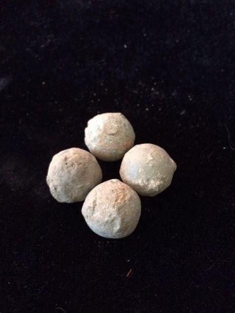 4 REVOLUTIONARY WAR MUSKET BALLS. Guaranteed Authentic!!! Older than ...