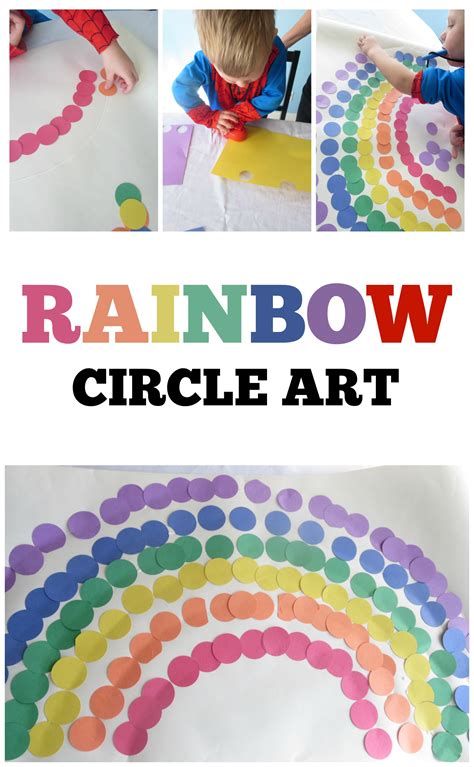 Rainbow Circle Art