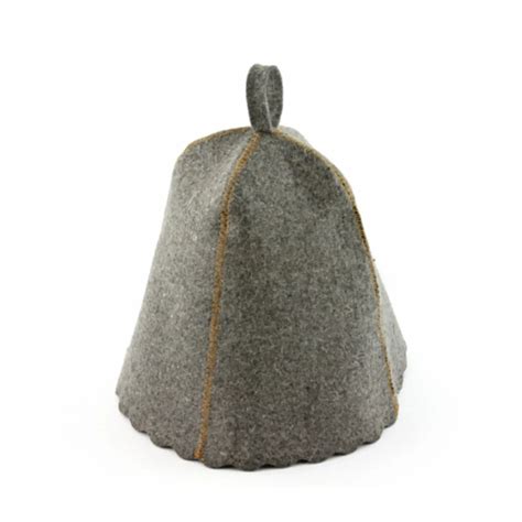 Traditional Grey Sauna Hat 100% Wool | Finnmark Sauna