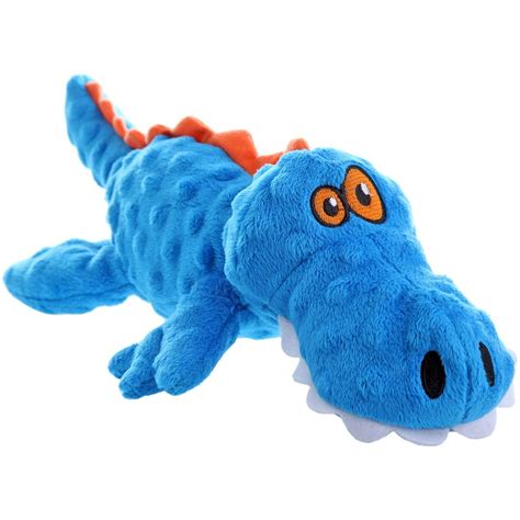 goDog Gators Plush Dog Toys with Squeakers, Blue, Small - Walmart.com ...