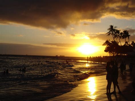 File:Waikiki Beach at Sunset.jpg - Wikimedia Commons