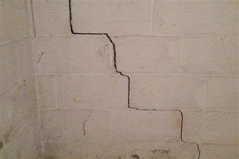 Cracks in cinder-block foundations and their repair