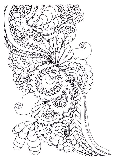 Zen anti stress to print drawing flowers - Anti stress Adult Coloring ...