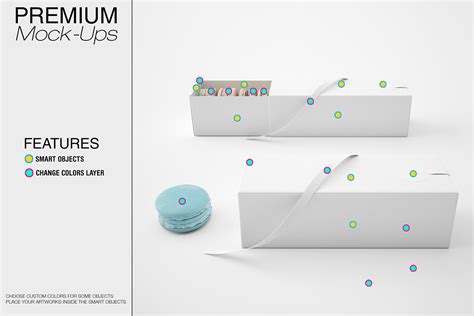 French Macarons & Gift Box Mockup Pack on Behance