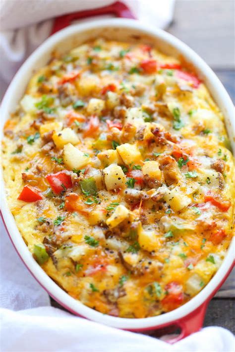 Make-Ahead Cheesy Breakfast Casserole | AllFreeCasseroleRecipes.com