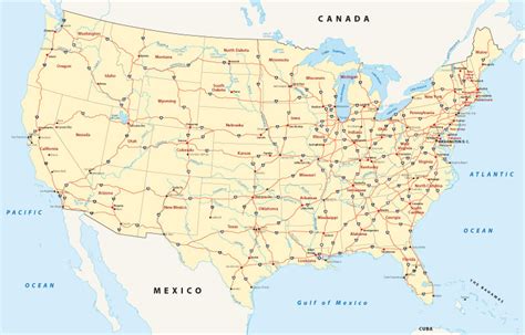 Us Maps With Cities And Highways