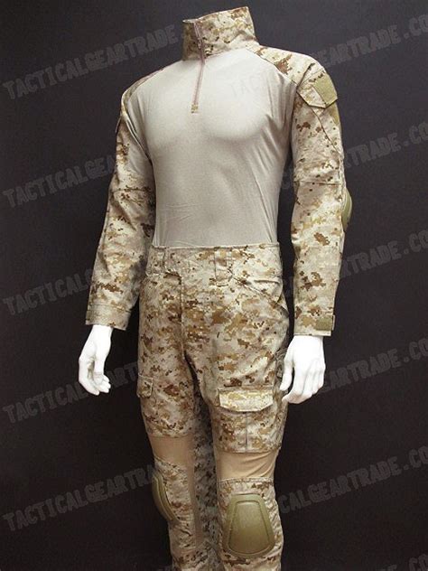 EMERSON Combat Shirt & Pants Digital Desert AOR1 Camo w/Elbow &Knee ...