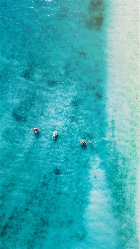 Stunning Aerial View of the Ocean and Beach