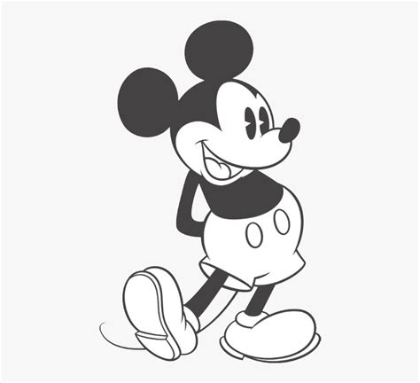 Black And White Disney - Black And White Mickey Mouse Transparent ...