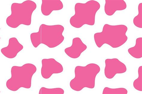 Cute Pink Cow Print Shabby Chic Seamless Pattern Cutting Board Svg Cut