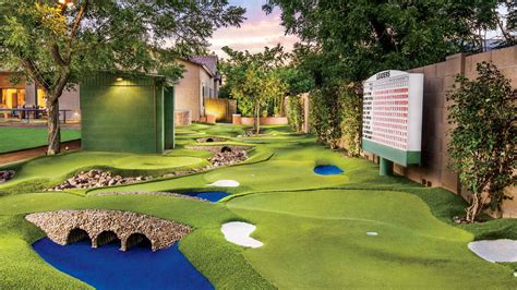 With a backyard putting green, you can sharpen your short game at home