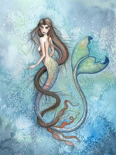 Mermaid art, Mermaid artwork, Mermaid painting