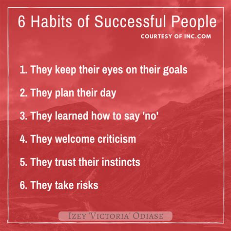 6 Habits of Successful People