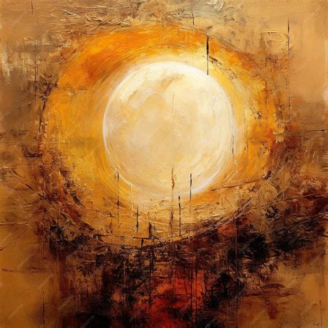 Premium AI Image | a painting of a sun and a moon