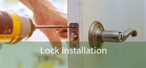 Lock Installation - Padlock, Deadbolt Locks And Knob Locks Installation