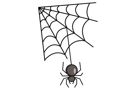 Halloween Spider Web Vector Illustration Graphic by gemmanft · Creative ...