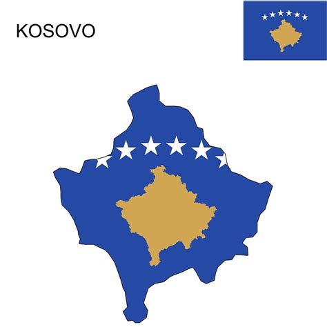 Kosovo Flag Map and Meaning | Mappr