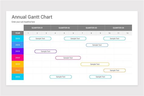 Gantt Charts PowerPoint PPT Template | Nulivo Market