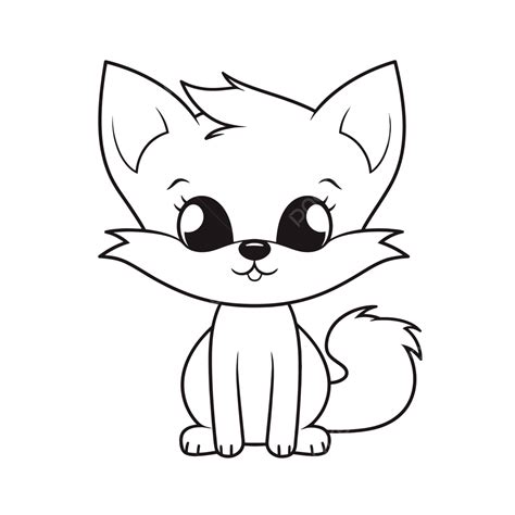 Cute Fox Drawing Outline Fox Outline Drawing Clipartmag Line | The Best ...