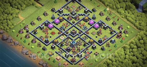 Farming Base TH13 with Link, Hybrid, Anti Everything - Clash of Clans ...