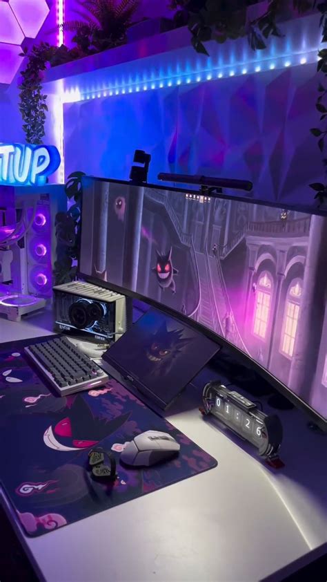 Best Purple Desk Setup💜😍 in 2024 | Purple desk, Desk setup, Setup