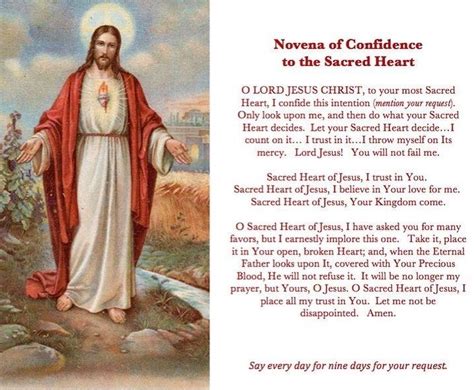 Sacred Heart Novena Printable