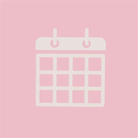 Aesthetic pink calendar app icon for ios14 | Etsy